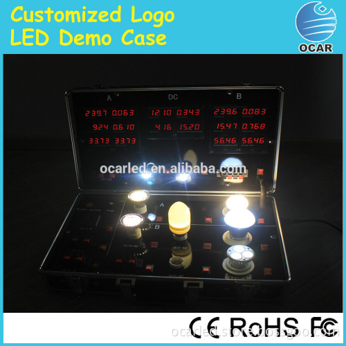 Alibaba express battery powered led light box showcase for led lighting